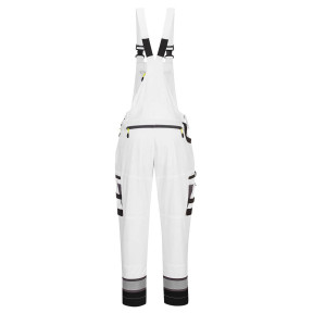 DX4 Latzhose Weiß/Grau - Portwest