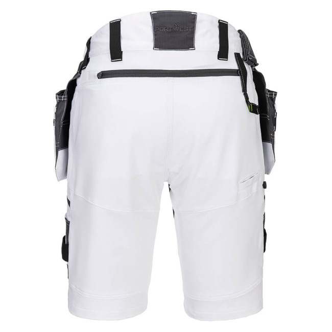 Bermuda met Afneembare Holster DX4 Wit - Portwest