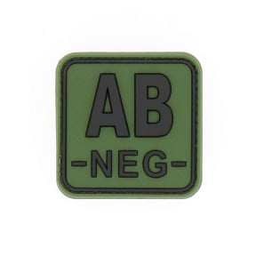 Patch carré groupe sanguin AB- Vert OD - JTG