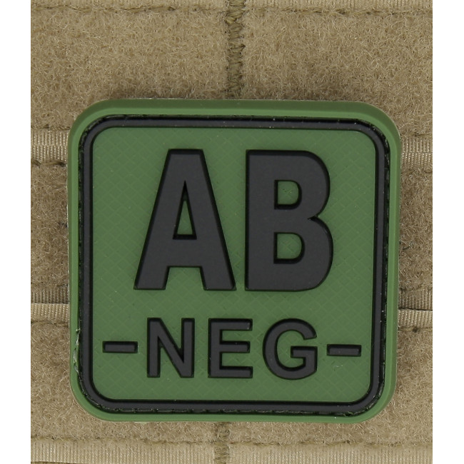 Patch carré groupe sanguin AB- Vert OD - JTG