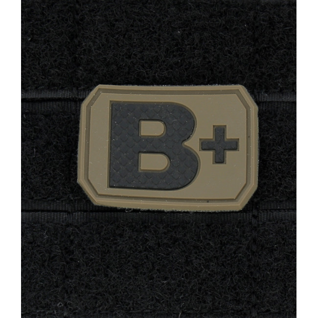 Patch 3D de groupe sanguin B+ Coyote - Miltec