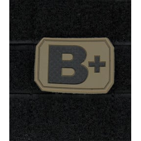 3D Blutgruppen-Patch B+ Coyote - Miltec