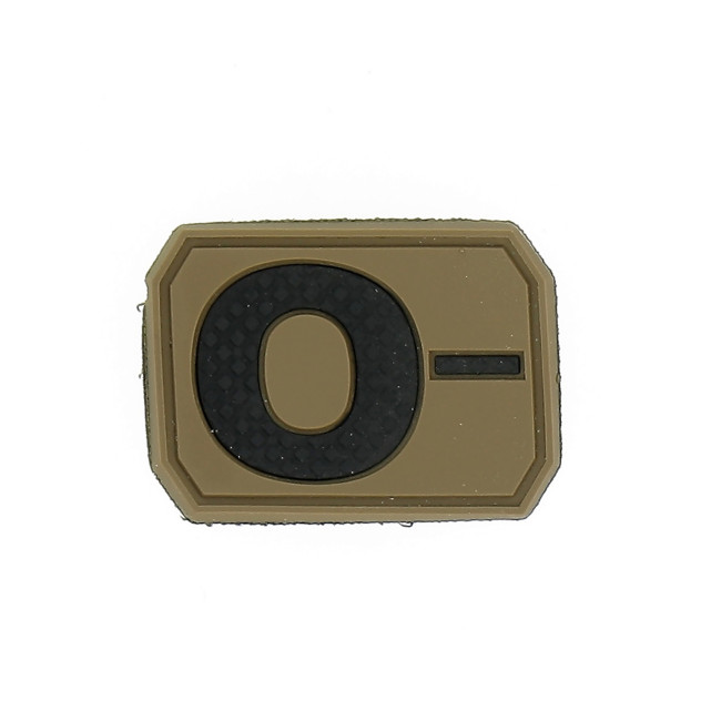 3D patch bloedgroep O- Coyote - Miltec