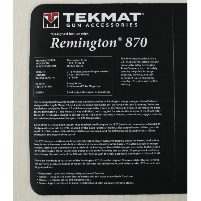 Tapis de démontage pour fusil remington 870 - Tekmat