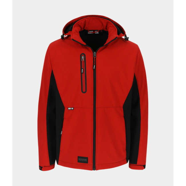 Softshell jas Trystan rood - Herock