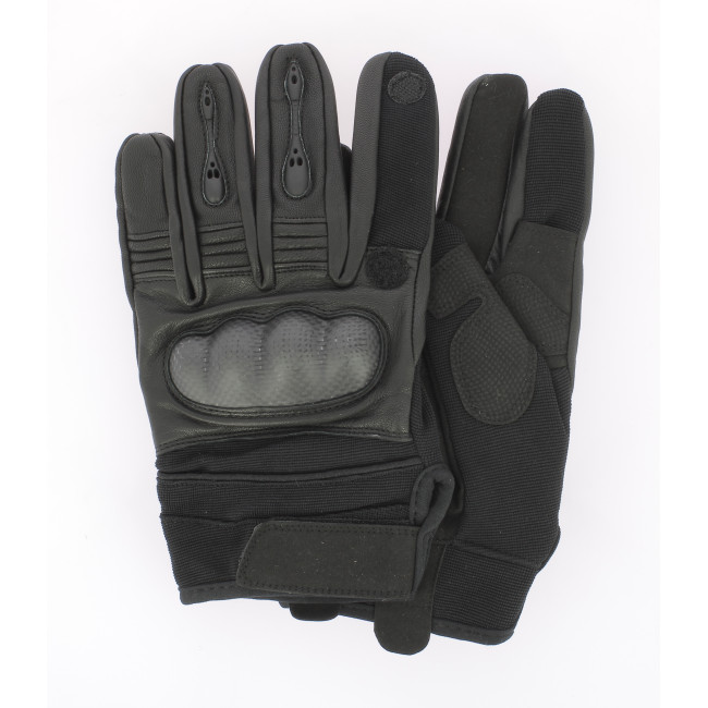 Rękawice Tactical GEN.II skóra Czarne - Miltec