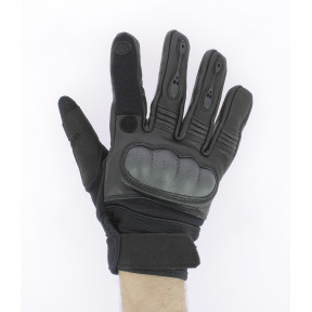 Tactical GEN.II Handschuhe aus schwarzem Leder - Miltec