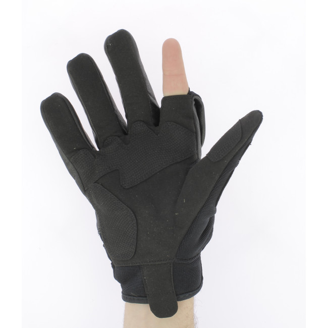 Gants Tactical GEN.II cuir Noir - Miltec