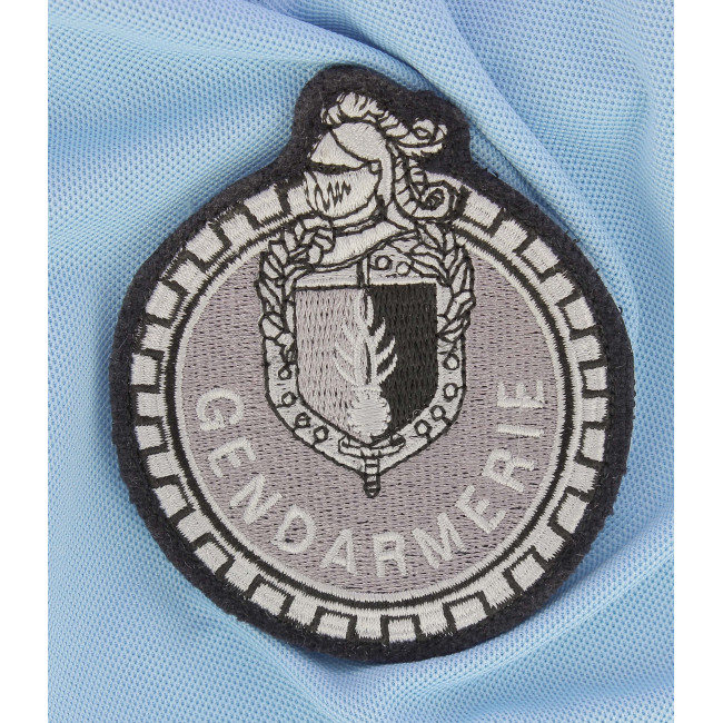 Klett-Patch Motorradpolizei Gendarmerie niedrige Sichtbarkeit Schwarz - DMB Products
