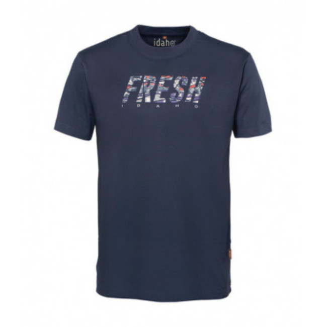 T-shirt Fresh Marineblauw - Idaho