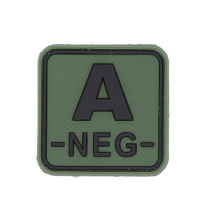 Quadratischer Patch Blutgruppe A- OD Grün - JTG