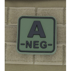 Quadratischer Patch Blutgruppe A- OD Grün - JTG