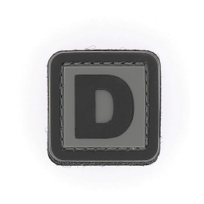 Patch 3D en PVC lettre D - 101 Inc