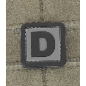 3D PVC-Patch Buchstabe D - 101 Inc