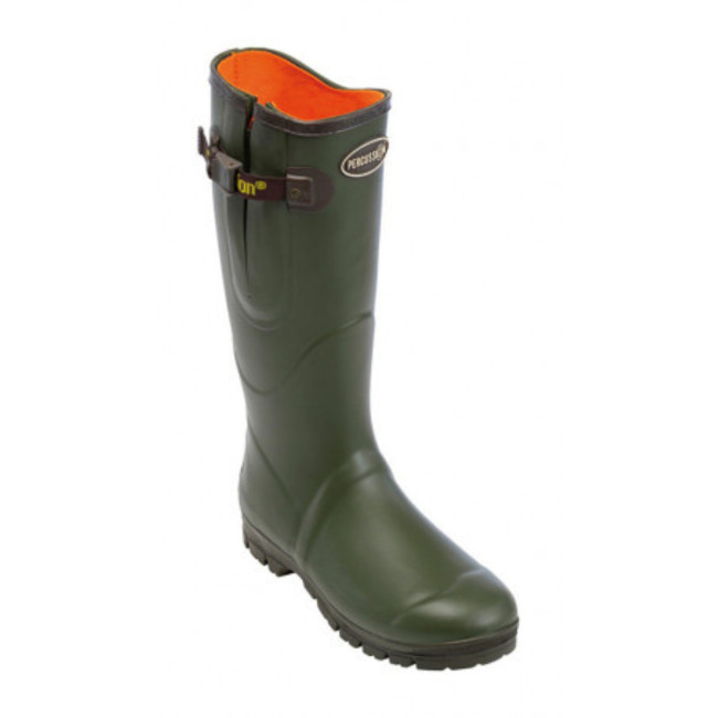 Bottes Sologne Kaki avec doublure en néoprène - Percussion