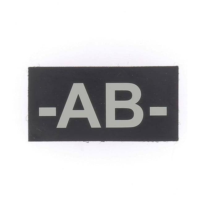 Infrarot-Blutgruppen-Patch AB- Schwarz - Defcon 5