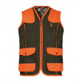 Kinder jacht hoge zichtbaarheid vest Tradition Kaki / Oranje - Percussion