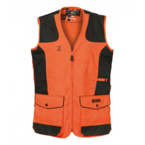 Kinder-Treibjagdweste Khaki / Orange - Percussion