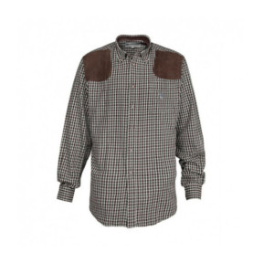 Chemise chasse Sologne Marron / Vert - Percussion