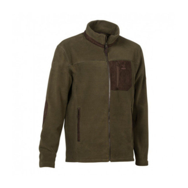 Gestickter Jagd-Fleeceblouson Khaki - Percussion