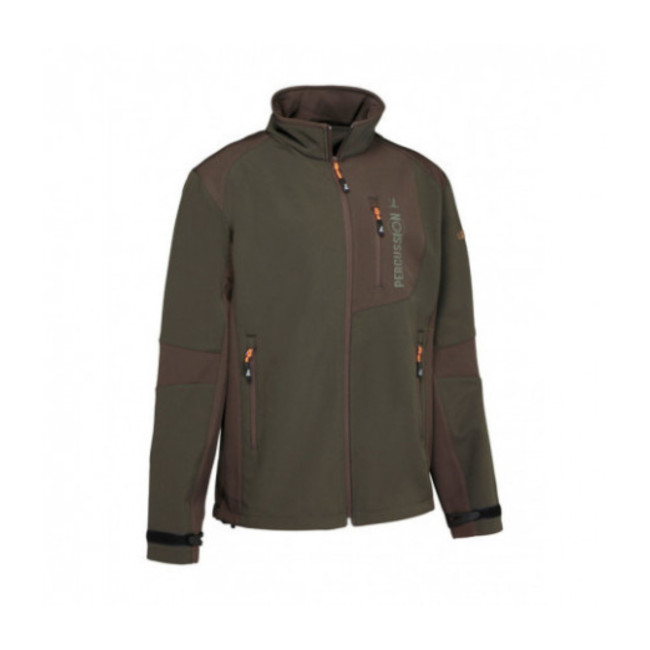 Softshell jachtjas Khaki/Bruin - Percussion