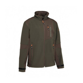 Blouson chasse softshell Kaki /Marron - Percussion