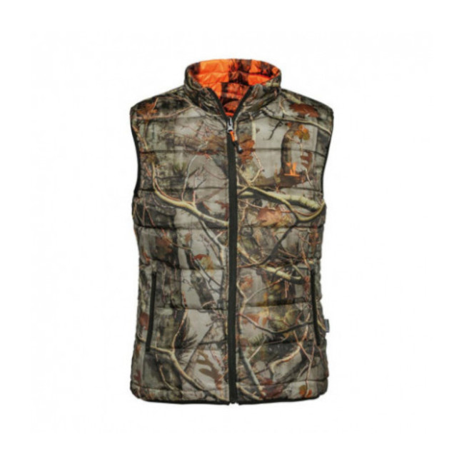 Gilet de chasse Warm réversible Ghostcamo Blaze&Black / Forest Evo - Percussion