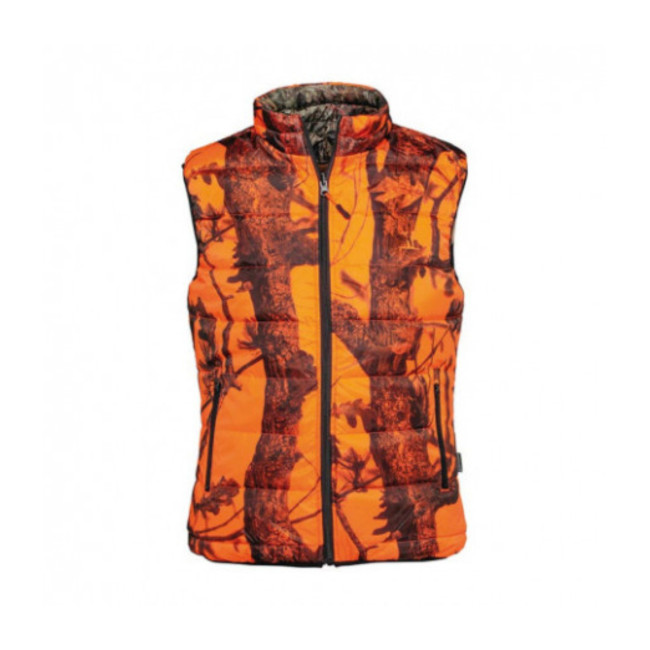 Gilet de chasse Warm réversible Ghostcamo Blaze&Black / Forest Evo - Percussion