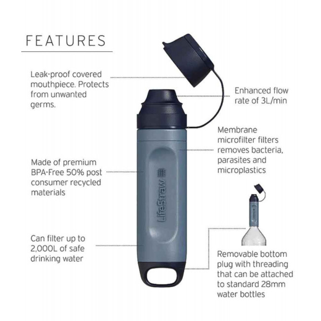 Filtre solo mountain blue - Lifestraw