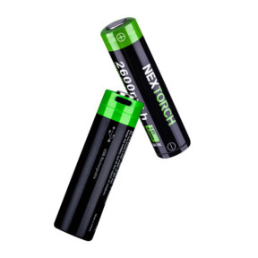 Batterie rechargeable 18650 3.6V 2600 mAh avec port USB type-C - Nextorch