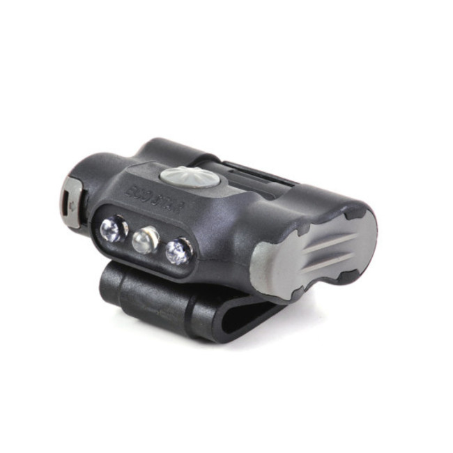 Lamp met clipbevestiging UL12 witte en rode verlichting + rode/blauwe strobe 17 lumen - Nextorch