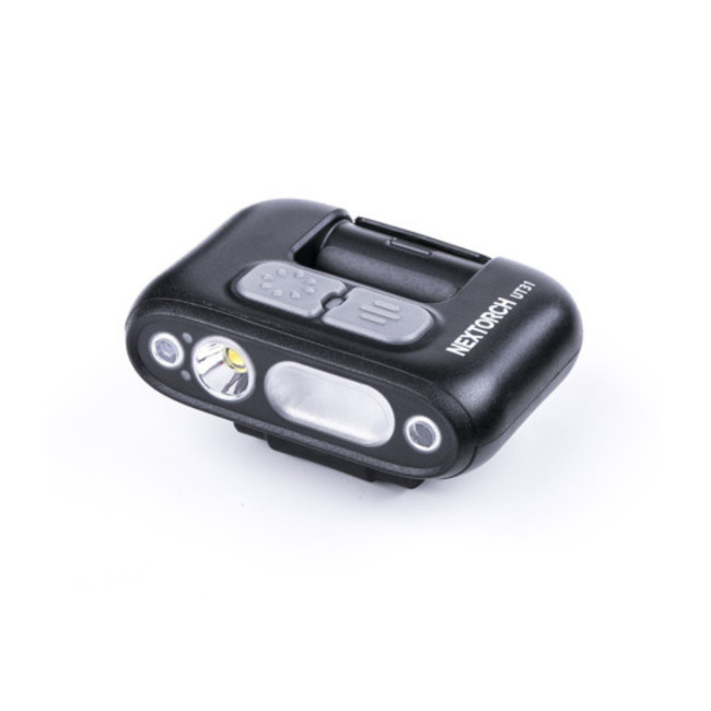 Lampe rechargeable fixation clip UT31 éclairage blanc et rouge + strobe rouge/bleu 220 lumens - Nextorch