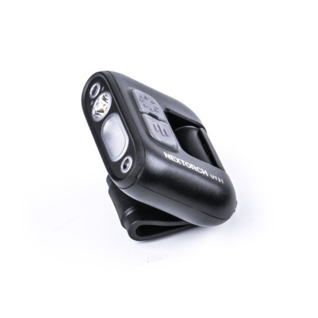 Wiederaufladbare Clip-Befestigungslampe UT31 mit weißer und roter Beleuchtung + rot/blauem Stroboskop 220 Lumen - Nextorch