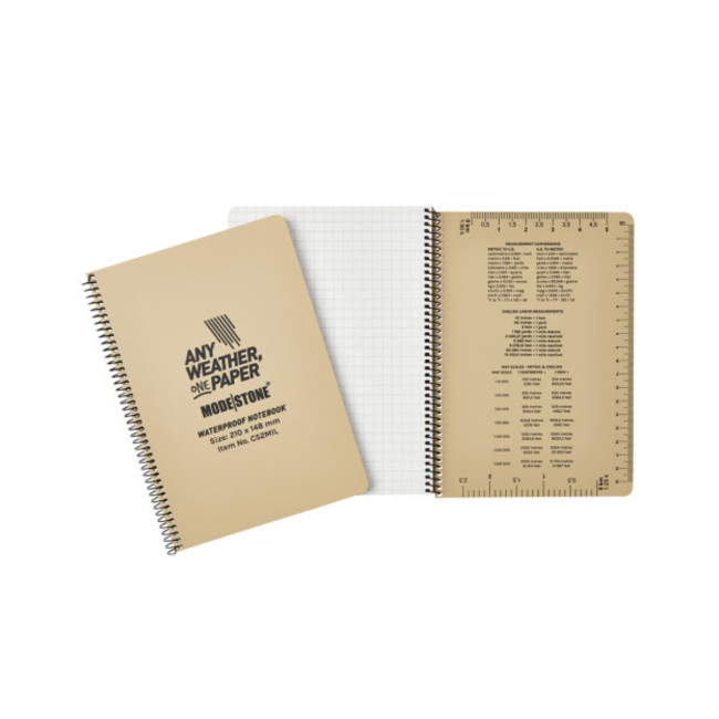 Carnet tout-temps 100 pages 148 x 210 cm tan - Modestone