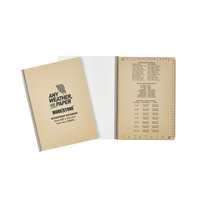 Carnet tout-temps 100 pages 210 x 297 cm tan - Modestone