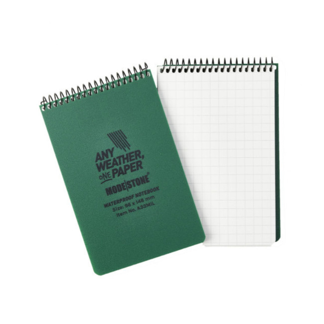 Carnet tout-temps 100 pages 96 x 148 cm vert olive - Modestone