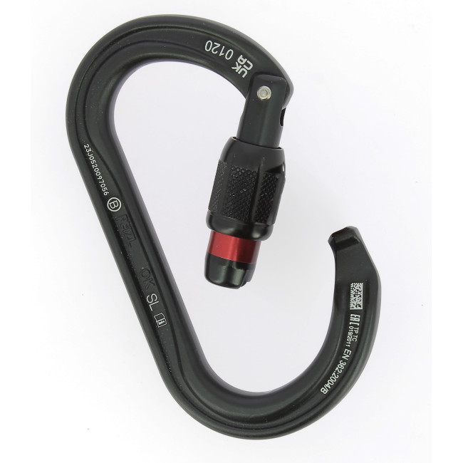 Symmetrischer Karabiner mit OK Screw-Lock-Verriegelung - Petzl