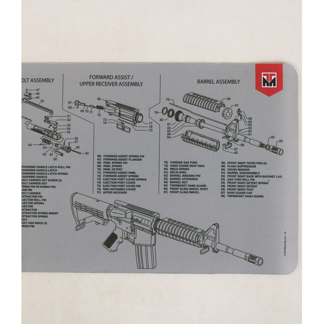 Tapis de démontage pour AR-15 Gris - Tekmat