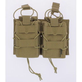 Porte chargeur DOUBLE delta Coyote - Kombat Tactical