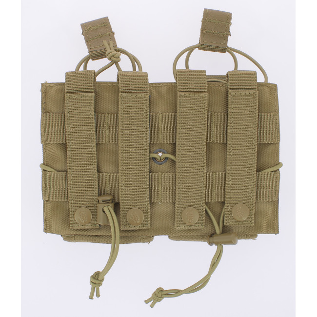 Porte chargeur DOUBLE delta Coyote - Kombat Tactical