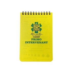 Calepin secourisme primo-intervenant, 10,1 x 15,2cm, 100 pages, spirale horizontale - Rite in the rain