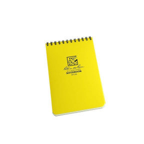 Notitieboek 10.1 x 15.2cm, 100 paginas, horizontale spiraal geel - rite in the rain
