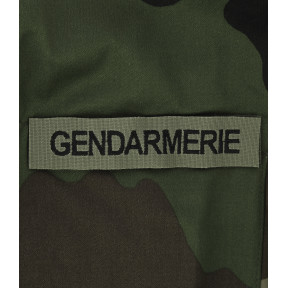 Banda patronimica ricamata Gendarmerie su velcro - Grigio - DMB Products