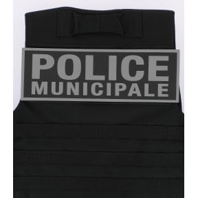 Bandeau Police Municipale inversé 10 x 30 cm - Patrol Equipement
