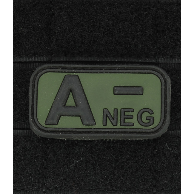 Patch 3D PVC groupe sanguin A- Vert - 101 Inc