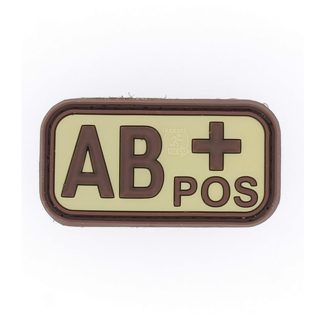 Bloedgroep patch AB+ Coyote - JTG
