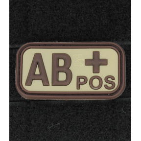 Patch groupe sanguin AB+ Coyote - JTG