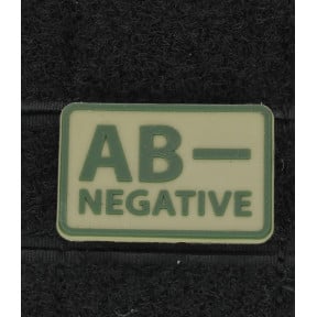 Lot de 2 Patchs groupe sanguin AB- Coyote - Helikon