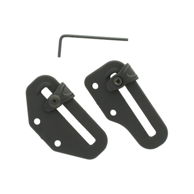Paar riemgespen lh rubber tech 60 mm breed verstelbaar zwart - Radar