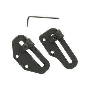 Para sprzączek do pasa lh guma tech 60 mm szerokości regulowane czarne - Radar
